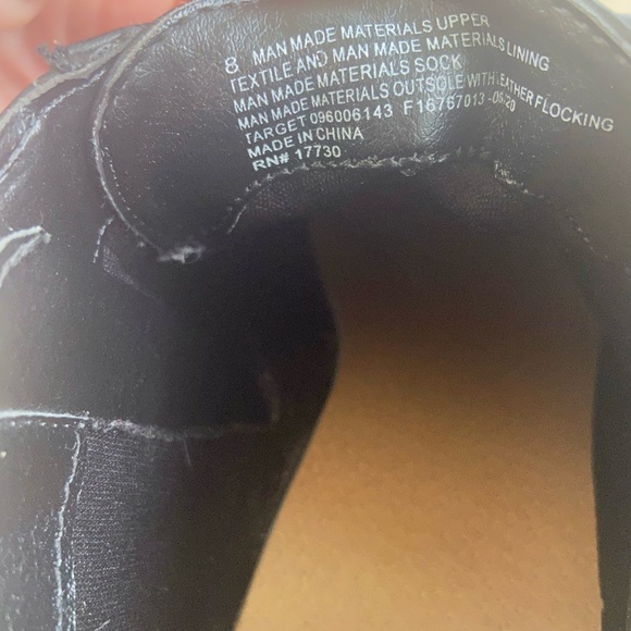 Women’s black wedge ankle booties. - Picture 5 of 7